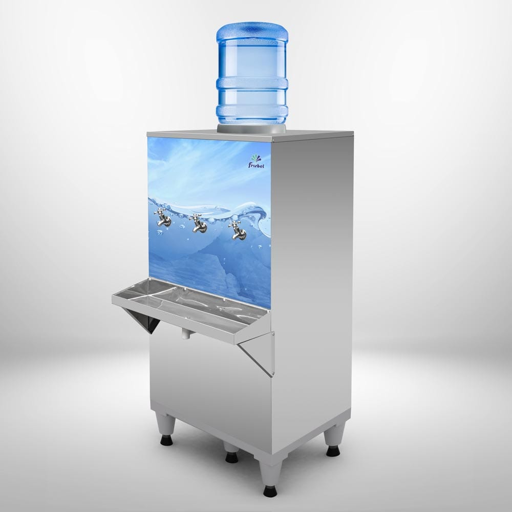 BEBEDOURO INOX 100 LITROS PARA GALÃO 3 TORNEIRAS 127V – FRISBEL