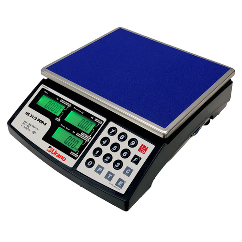 BALANCA ELETRONICA COMPUTADORIZADA US 31/2 POP-S 6/15/31KG DIV 2/5/10G C/BAT C/MEMORIA PRETA – URANO